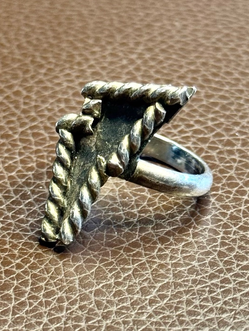 Sterling Silver Lightning Bolt Ring